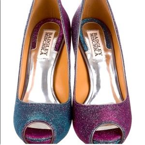 🆕 BADGLEY MISCHKA Colour Changing Peep Toe Heels